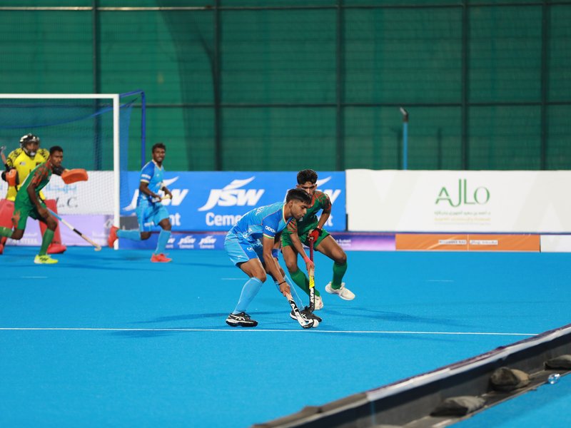 Dominant wins for Indian men's and women's teams on opening day of Youth Hockey5s Asian C'ship