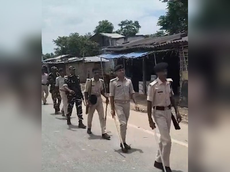 Nalanda police conduct flag march ahead of Bihar Bandh over NEET paper leak
