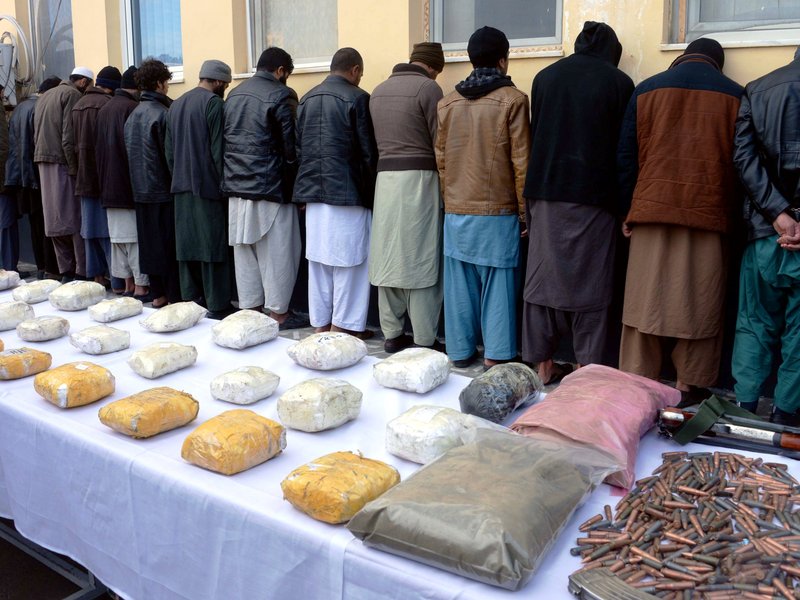 Over 14 tonnes of illegal substance, drugs set on fire in Central Afghanistan