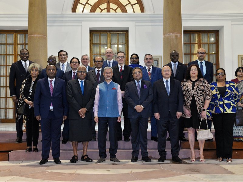 EAM Jaishankar interacts with visiting UN Permanent Representatives from 17 countries