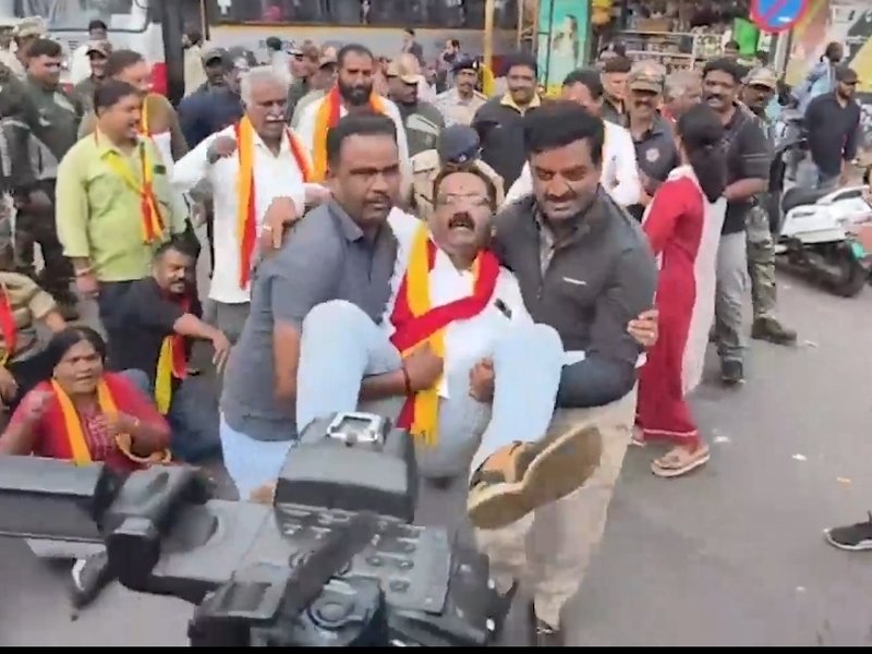 Karnataka bandh gets mixed response as schools, businesses function normally; Kannada activists detained