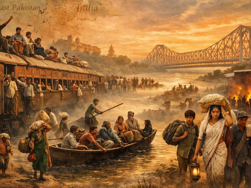 Partition trauma in East India was slower with episodic migration