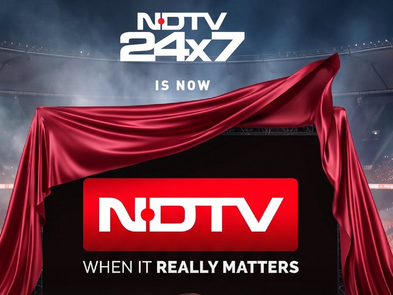 NDTV 24x7 becomes NDTV, unveils new identity anchored in ‘When It Really Matters’