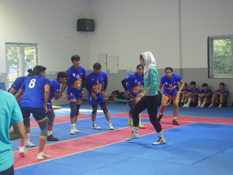 India, Iran women's kabaddi team trains together at SAI Sonepet ahead of Asiad