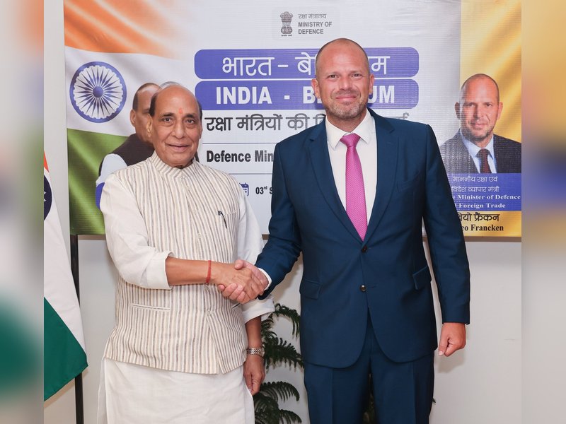 Rajnath Singh, Belgian counterpart Francken review defence ties, industrial cooperation