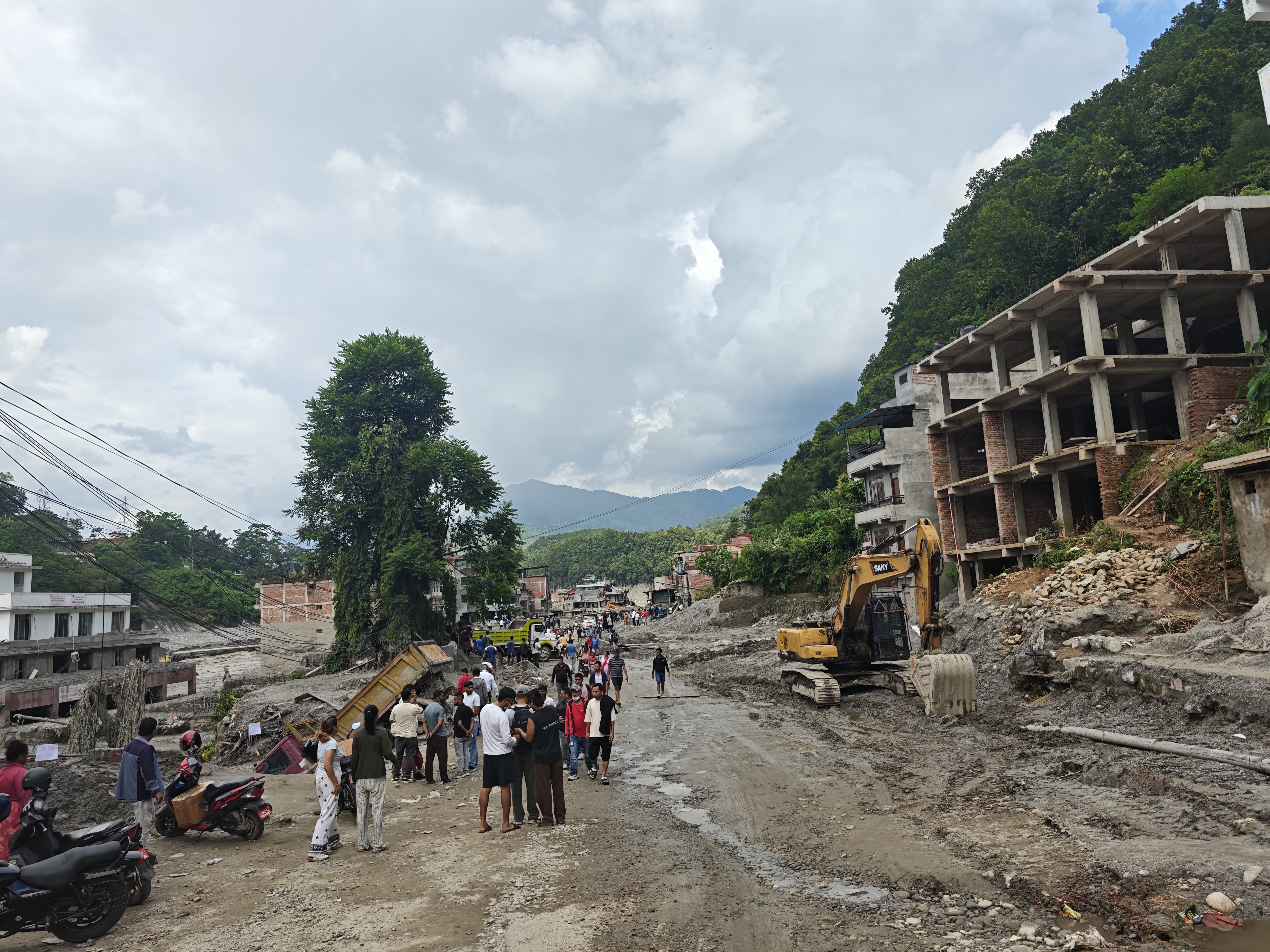 Widespread devastation following Nepal flood triggers Himalayan debate on AI use