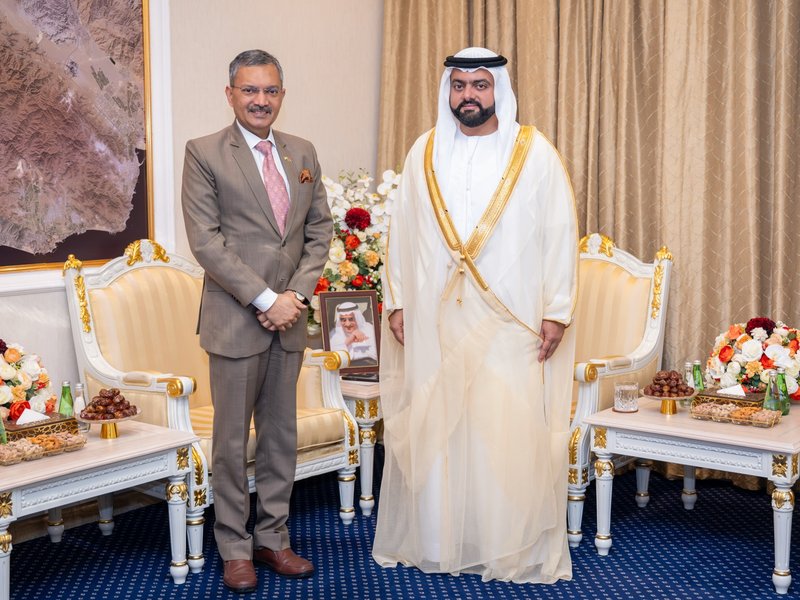 Indian Ambasador and Crown Prince of Fujairah discuss ways to deepend India-UAE ties