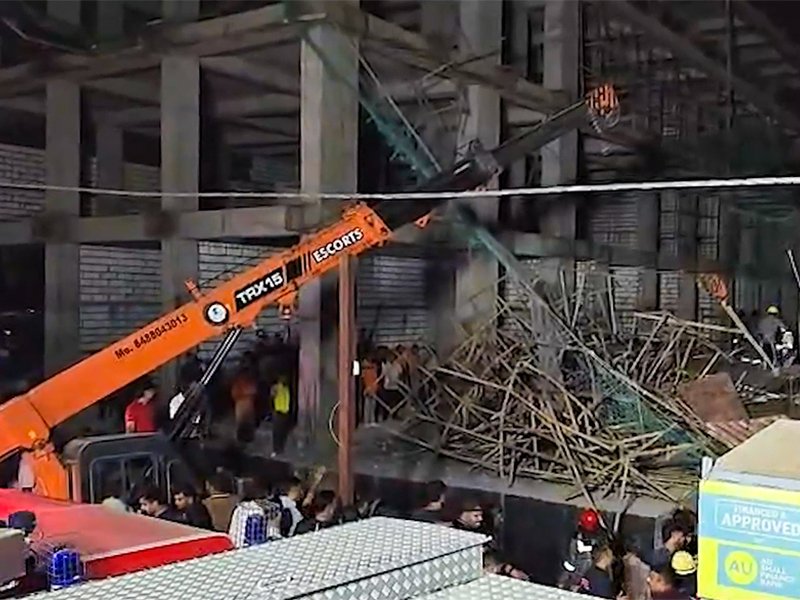 Over 12 feared trapped as portion of under-construction building collapses in Gujarat (Ld)
