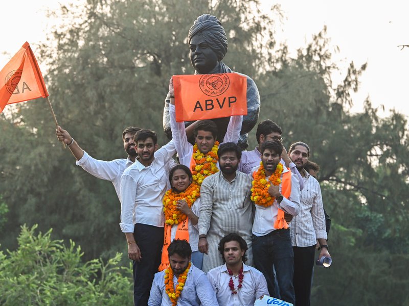 Reflects students' support towards nation building efforts: Pralhad Joshi, Dharmendra Pradhan congratulate ABVP on DUSU poll victory