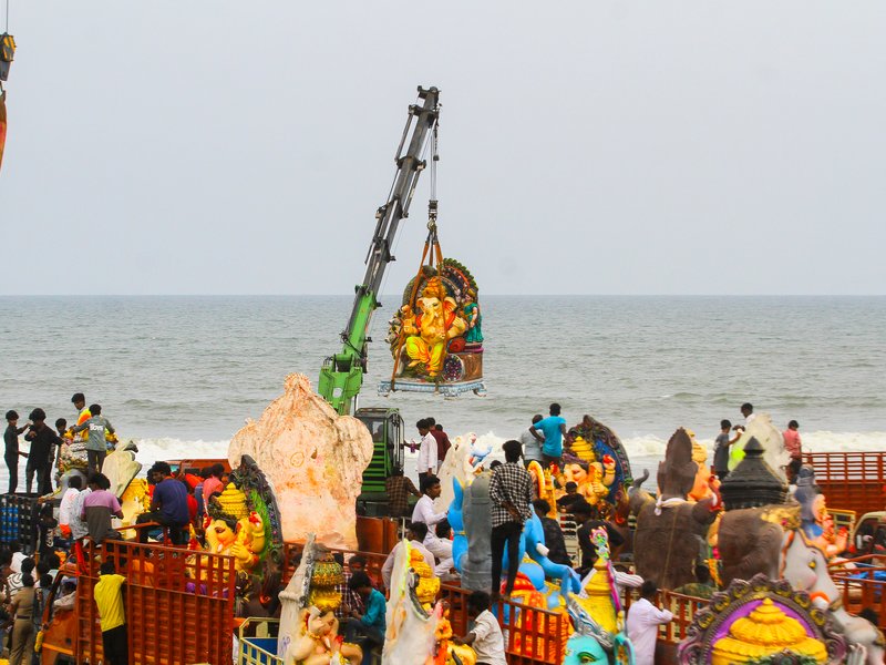 16,500 police personnel deployed in Chennai for mass Ganesh idol immersion