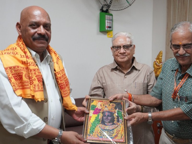 Air Marshal Jeetendra Mishra (retd) takes charge as Ram Temple Trust’s first CEO