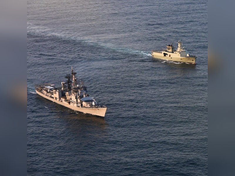 INS Ranvijay makes port call at Oman's Salalah
