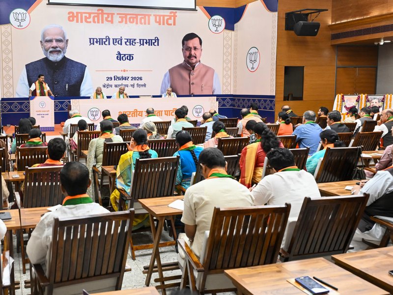 Nitin Nabin asks state in-charges to focus on ground-level work, avoid excessive Delhi visits