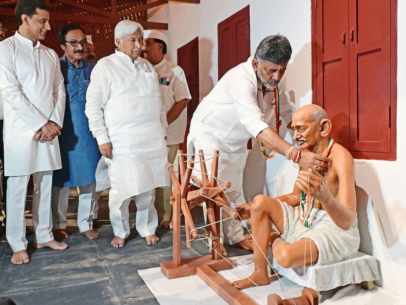 Gandhi’s name, ideology cannot be erased: Shivakumar