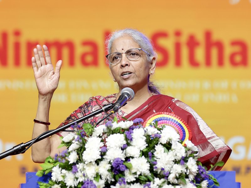 Congress-NDA row over video clip of interruption to FM Sitharaman's speech in Andhra Pradesh