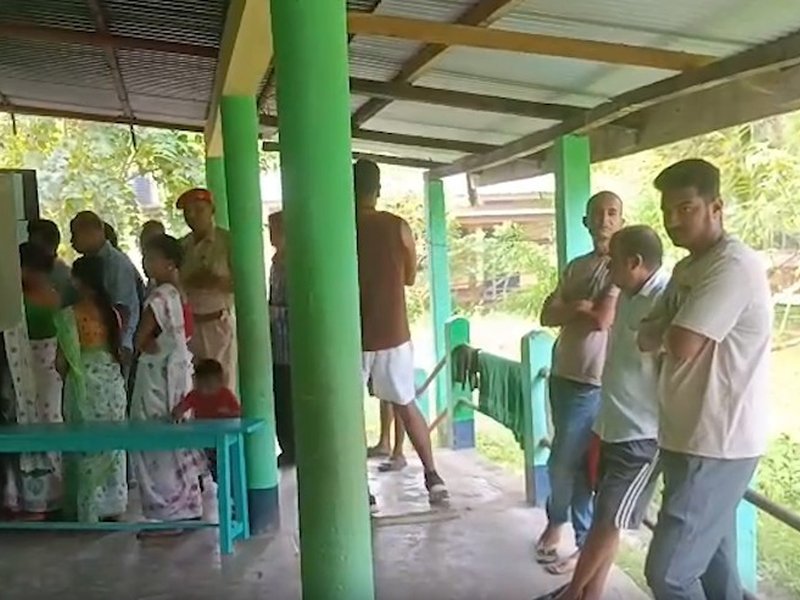 Assam bypoll: Voting underway in Nagaon LS seat; brief EVM glitch reported at Morigaon Booth