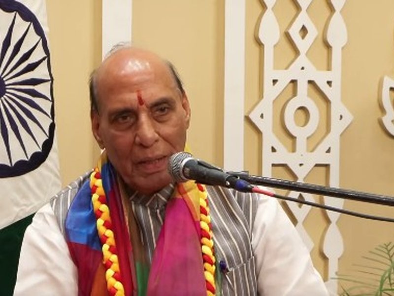 Nation’s true strength is when you possess missiles and also maintain propriety: Rajnath Singh