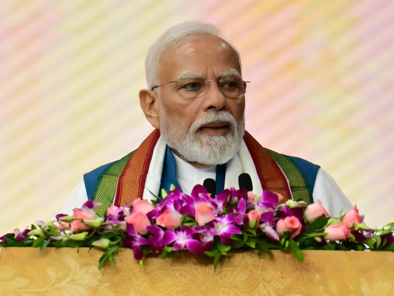 PM Modi urges students to dream big, help build a developed India by 2047