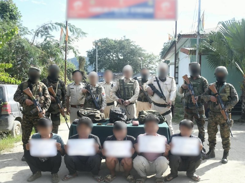 Five suspected UNLF (G-5) members apprehended in Manipur