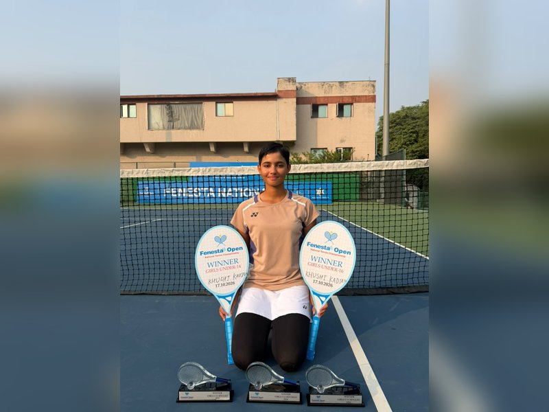 Fenesta Open: Khushi Kadian completes hat-trick by winning U-16 and U-14 singles titles
