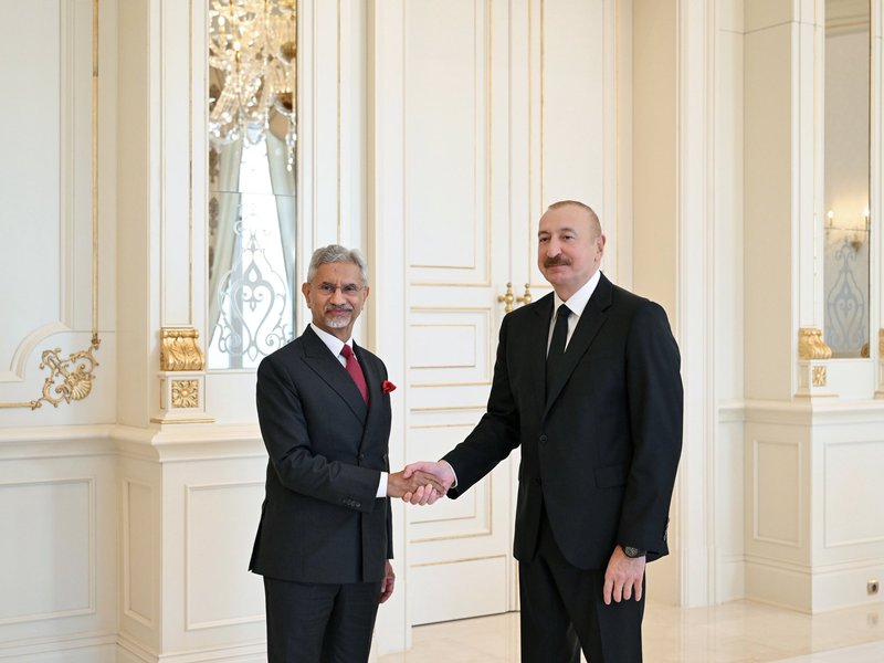 EAM Jaishankar meets Azerbaijan Prez Aliyev in Baku, discusses strengthening ties