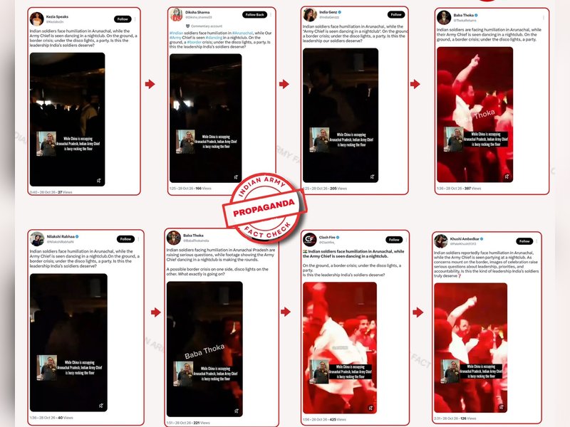 Indian Army fact-check exposes Pakistan-based accounts over misleading video targeting Army Chief